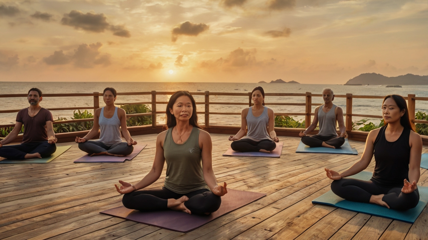 Séance de yoga pour le bien-être